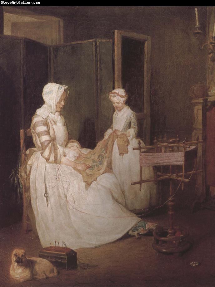 Jean Baptiste Simeon Chardin Hard-working mother